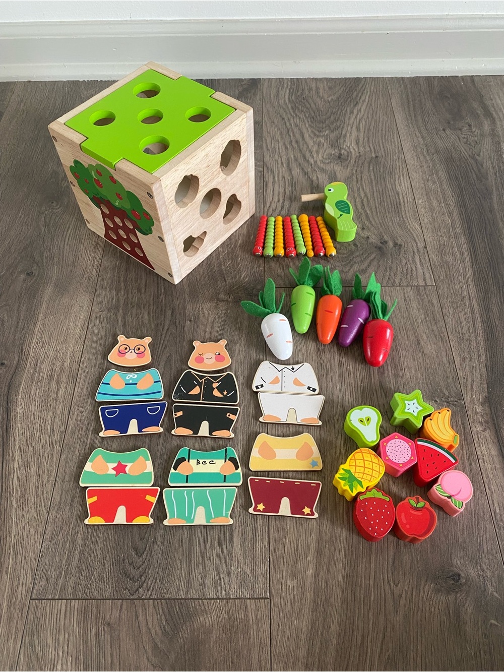 Wooden Activity Cube